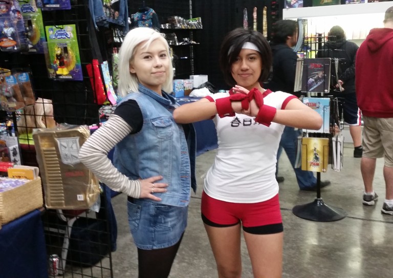 Hot cosplay girls at SoCal Retro Gaming Expo