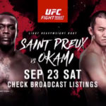 UFC Fight Night Saint Preax vs Okami poster