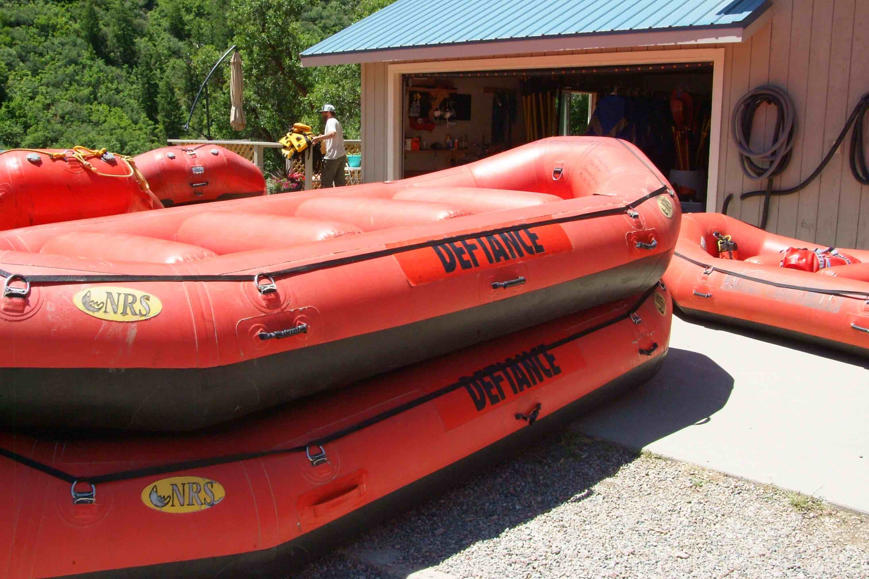 Inflatable white water rafting boats