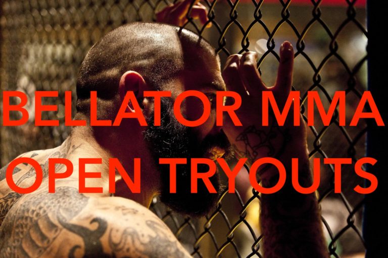 Bellator MMA holding open tryouts banner