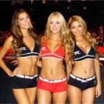 UFC Ring Girls pose in Japan