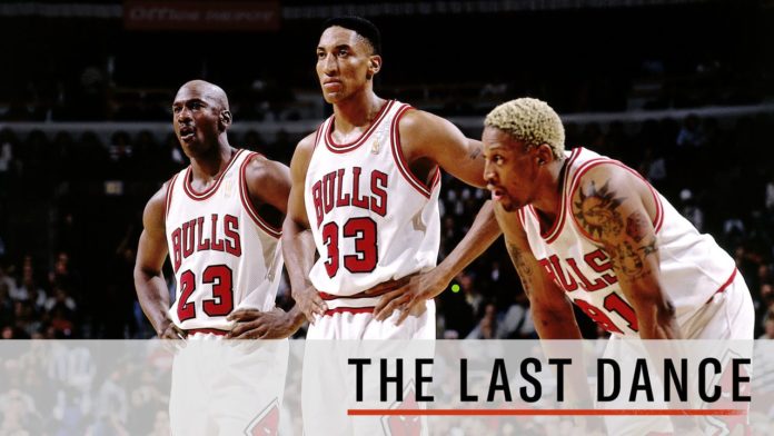 The Last Dance: Michael Jordan, Scottie Pippen and Dennis Rodman.